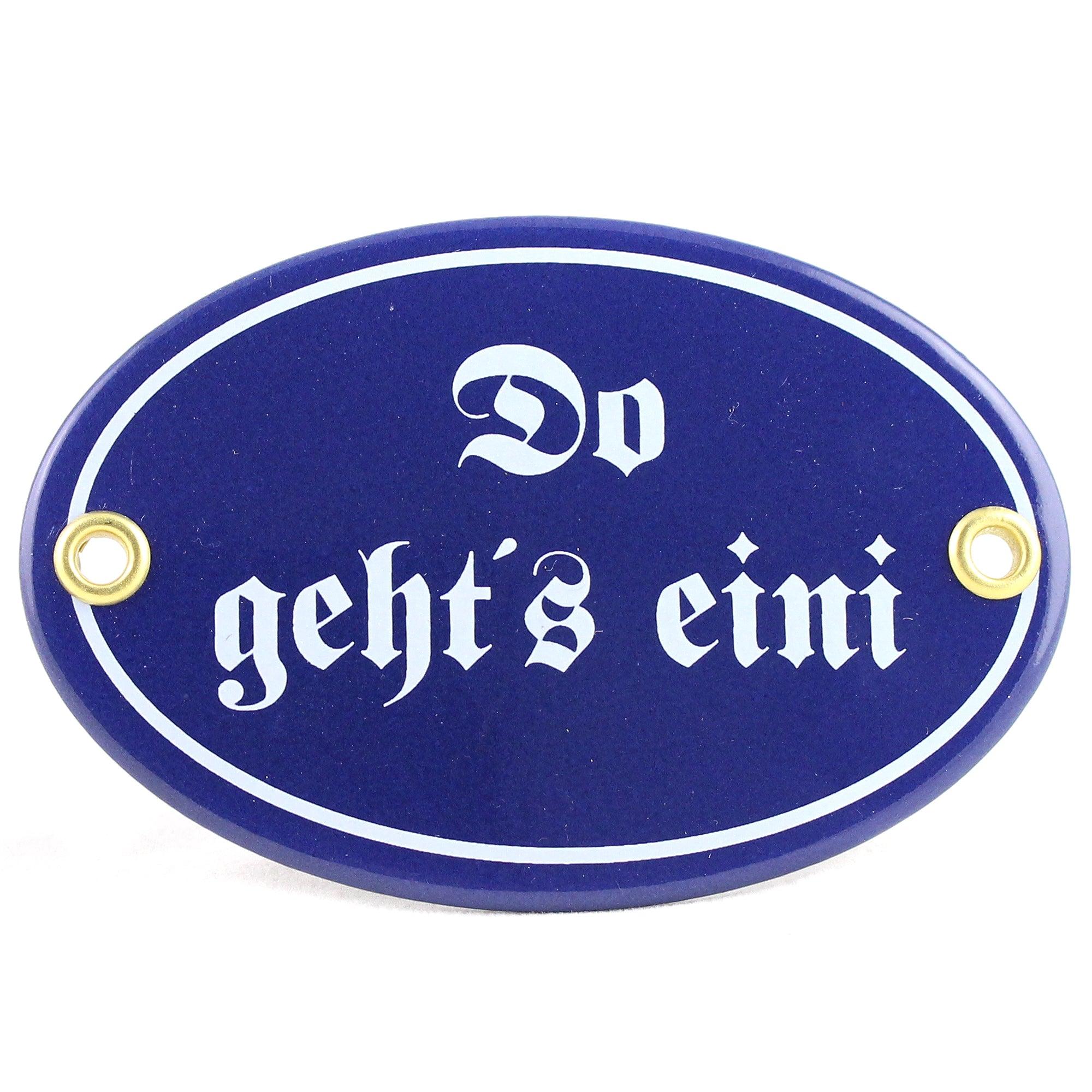 Türschild "Do geht´s eini" - bavariashop - mei LebensGfui